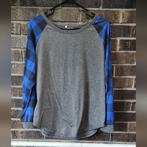 Women's Buffalo Plaid long sleeve top